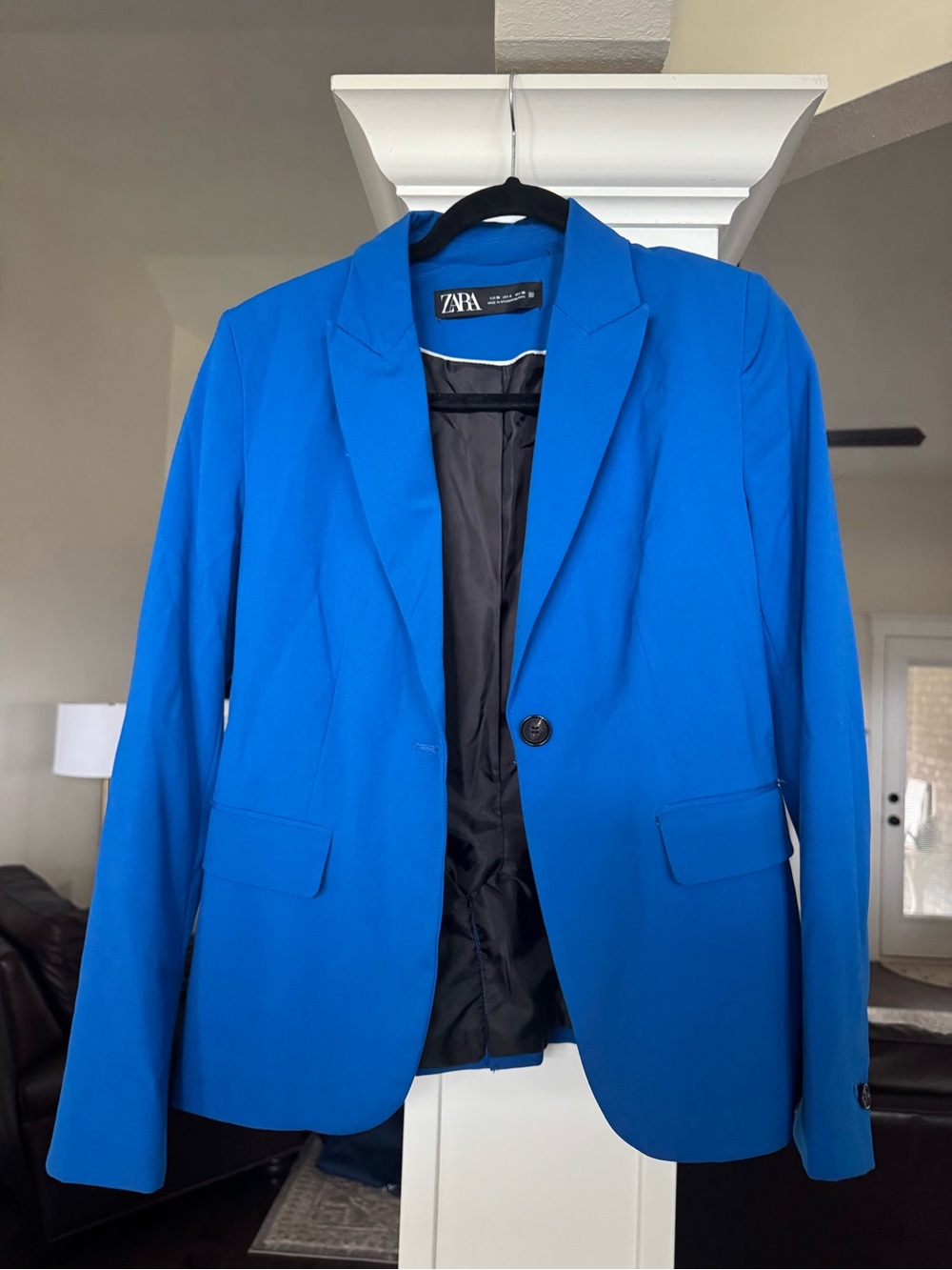 ZARA Royal Blue Single-Button Blazer